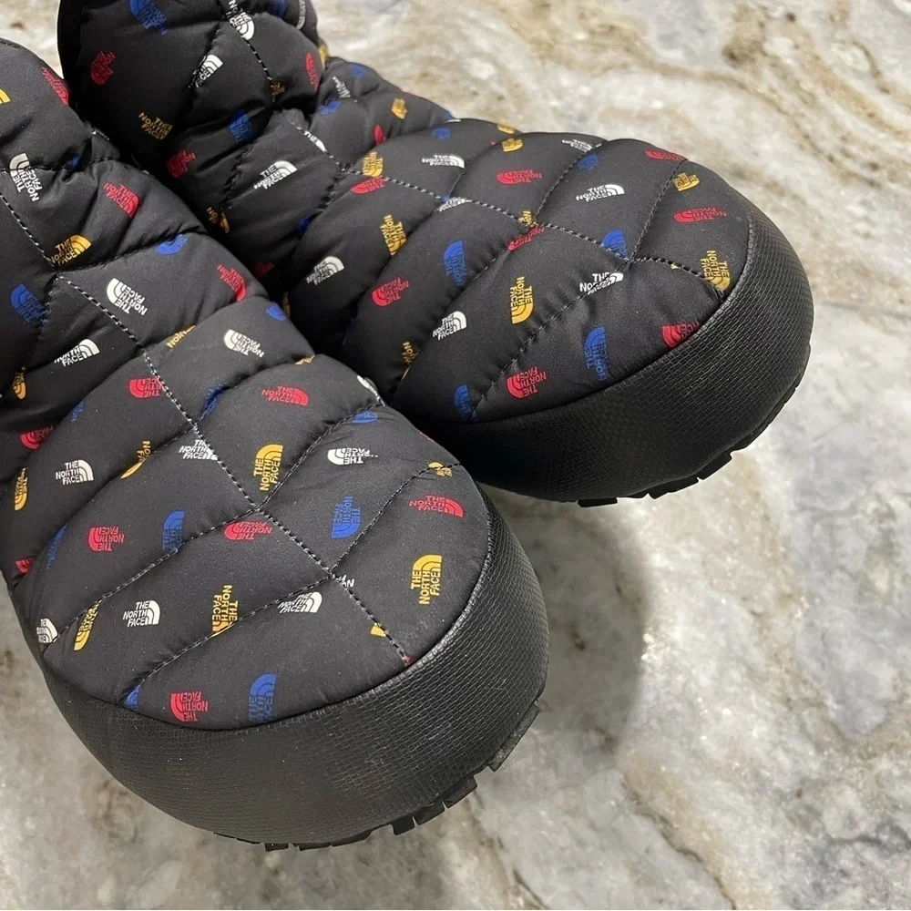 The North Face NWT Thermoball Traction Bootie All Over Print Logo Mens 10